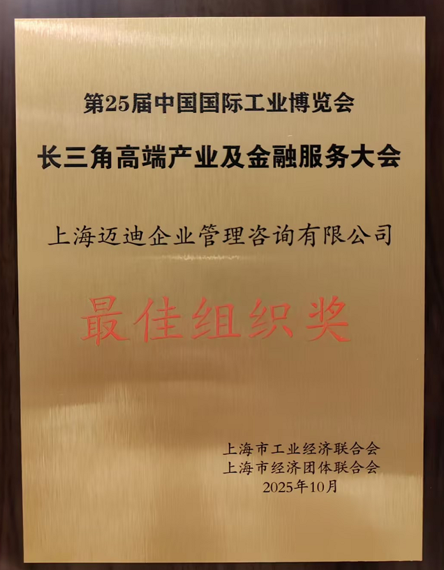 迈迪品牌咨询荣获“最佳组织奖”